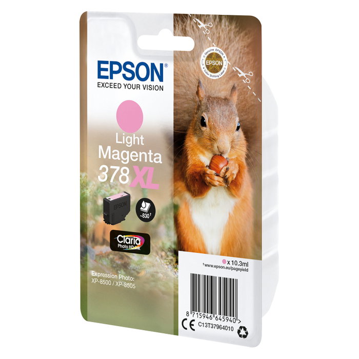 Epson 378XL Magenta claro Cartucho de tinta Claria Photo HD C13T37964010