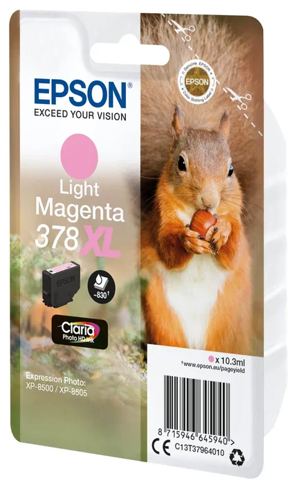 Epson 378XL Magenta claro Cartucho de tinta Claria Photo HD C13T37964010