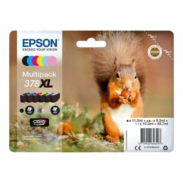 Epson 378XL Multipack 6 Colores Claria Photo HD Epson 378XL Multipack 6 Colores Claria Photo HD