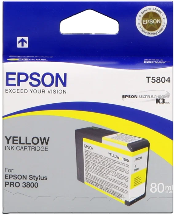 Epson Cartucho T580400 Amarillo 80ml Epson Cartucho T580400 Amarillo 80ml
