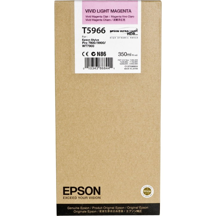 Epson Cartucho T596600 Magenta Claro Vivo 350ml