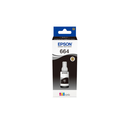 Epson T6641 Botella de Tinta Negra 70 ml Epson T6641 Botella de Tinta Negra 70 ml