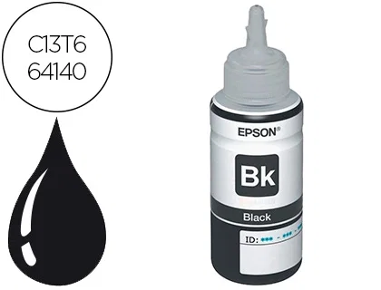 Epson T6641 Botella de Tinta Negra 70 ml Epson T6641 Botella de Tinta Negra 70 ml