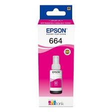 Epson Tinta Bote Magenta Ecotank 664 para L355, 555, 2500, 2600, 4500, 14000 (70 ML)