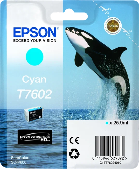 Epson T7602 Cartucho de Tinta Cian SureColor SC-P600