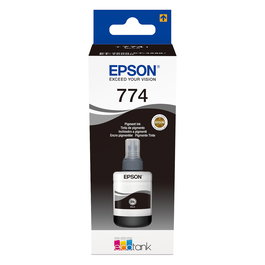 Epson C13T774140 Botella de Tinta Negra Pigmento 140ml Compatible con EcoTank ET-4550 ET-3600 ET-16500