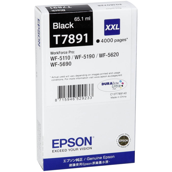 Epson Cartucho de Tinta T7891 XXL Negro