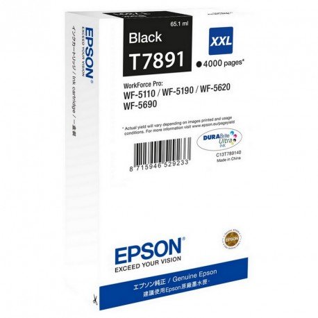 Epson Cartucho de Tinta T7891 XXL Negro