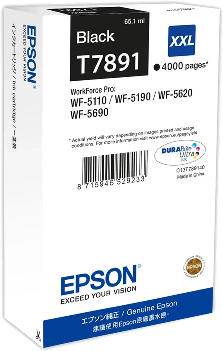 Epson Cartucho de Tinta T7891 XXL Negro