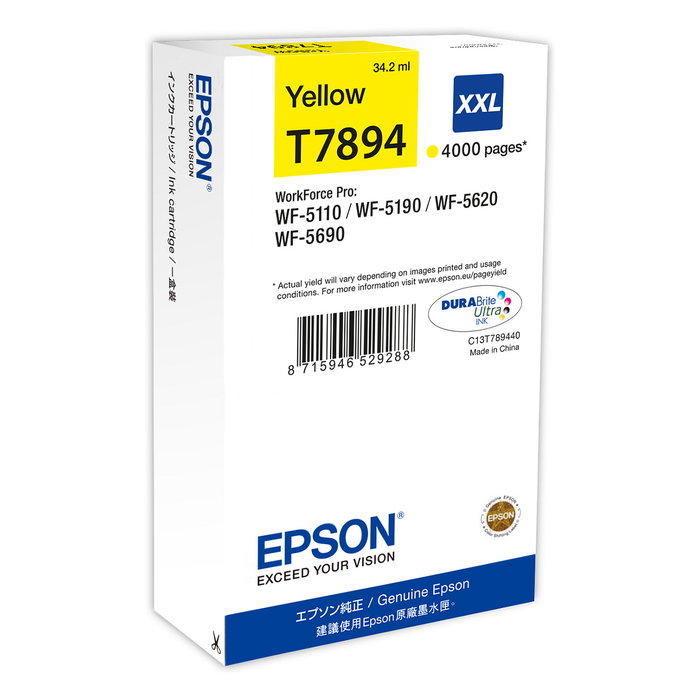 Epson T7894 XXL Cartucho de Tinta Amarillo C13T789440