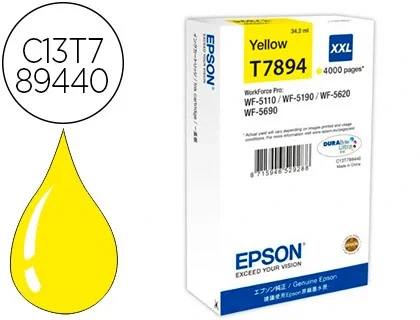 Epson T7894 XXL Cartucho de Tinta Amarillo C13T789440