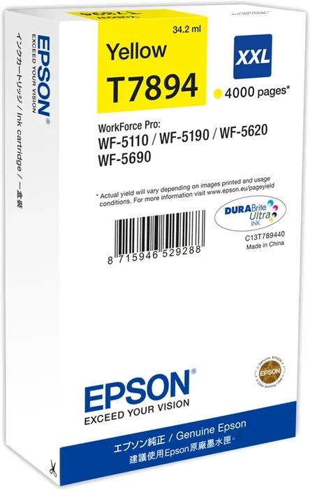 Epson T7894 XXL Cartucho de Tinta Amarillo C13T789440