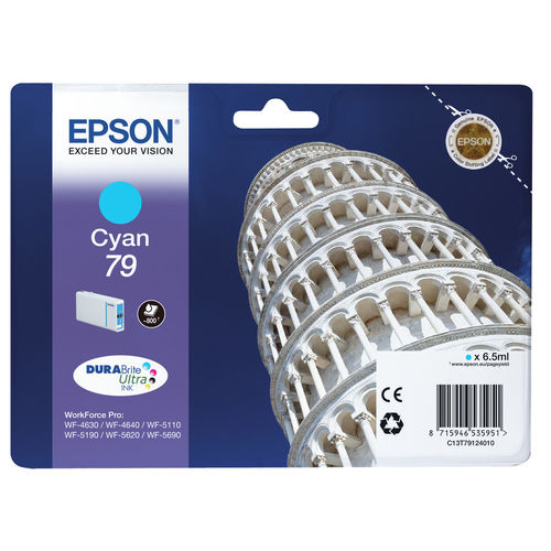 Epson Cartucho de Tinta Cian 79 Original DURABrite Ultra