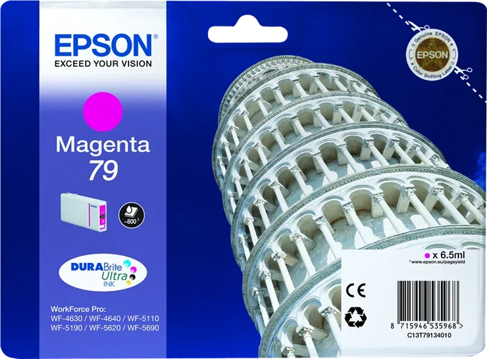 Epson Cartucho de Tinta 79 Magenta para WorkForce Pro Epson Cartucho de Tinta 79 Magenta para WorkForce Pro