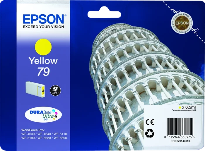 Epson Cartucho de Tinta Amarillo 79 (C13T79144010) de Rendimiento Estándar