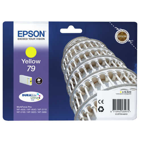 Epson Cartucho de Tinta Amarillo 79 (C13T79144010) de Rendimiento Estándar
