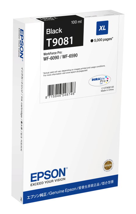 Epson WF-6590DWF/WF-6090DW Cartucho Negro XL Epson WF-6590DWF/WF-6090DW Cartucho Negro XL