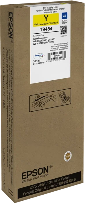 Epson T9454 Amarillo XL (C13T945440) Cartucho de Tinta Epson T9454 Amarillo XL (C13T945440) Cartucho de Tinta