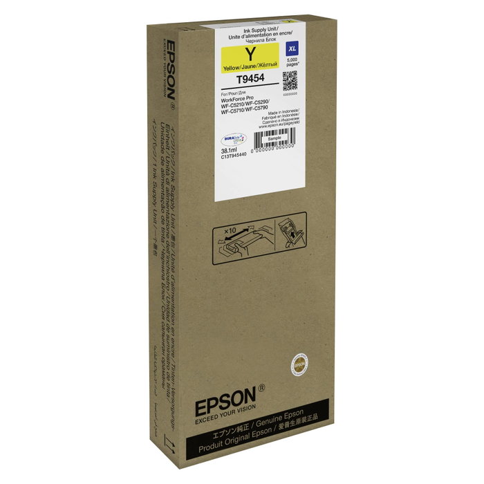 Epson T9454 Amarillo XL (C13T945440) Cartucho de Tinta Epson T9454 Amarillo XL (C13T945440) Cartucho de Tinta