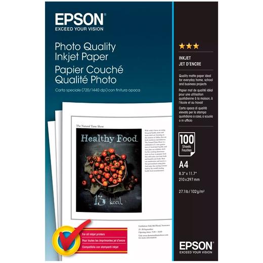Epson Papel Especial HQ A4 Mate 102g - 100 Hojas (C13S041061) SKU: S8405837 Epson Papel Especial HQ A4 Mate 102g - 100 Hojas (C13S041061) SKU: S8405837