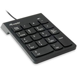 Equip Teclado Numérico Universal con Cable USB, 18 Teclas, Plástico Negro