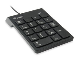 Equip Teclado Numérico Universal con Cable USB, 18 Teclas, Plástico Negro