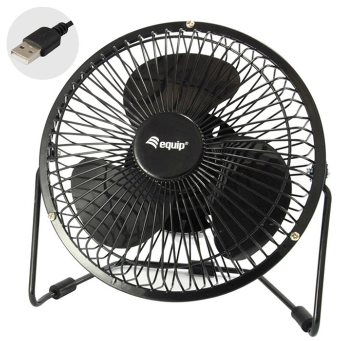 Equip Ventilador de Sobremesa USB 6 Pulgadas Negro Equip Ventilador de Sobremesa USB 6 Pulgadas Negro