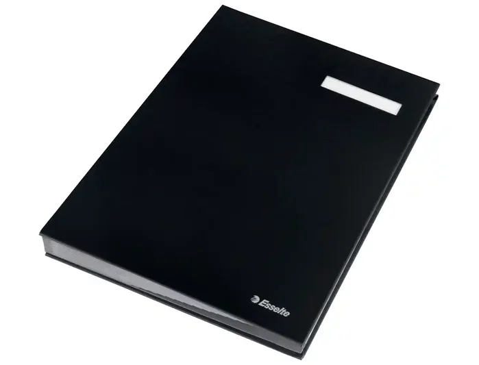 Esselte Portafirmas fuelle 20 separadores polipropileno negro 28x350x240 mm