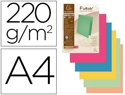 Exacompta Subcarpetas Forever Colores Surtidos A4 220g