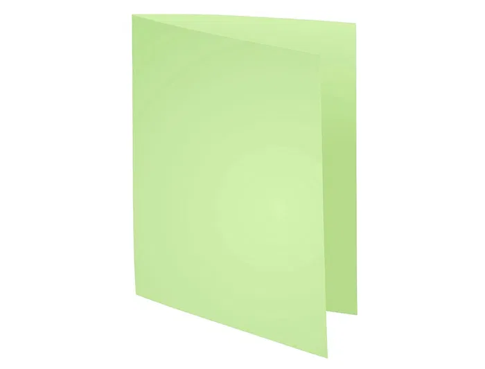 Exacompta Subcarpeta de cartulina reciclada certificada Blue Angel, color verde, gramaje 220 g/m², formato DIN A4 (210 x 297 mm)