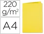 Exacompta Subcarpeta de cartulina reciclada DIN A4, 220 g, color amarillo, certificado Blue Angel