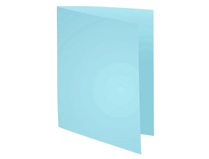 Exacompta Subcarpeta en Cartulina Reciclada DIN A4, Color Azul Claro, 220 g/m², Certificado Blue Angel