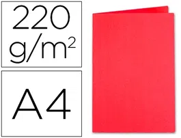 Exacompta Subcarpeta de cartulina reciclada DIN A4 color rojo 220 g/m², certificado Blue Angel