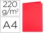 Exacompta Subcarpeta de cartulina reciclada DIN A4 color rojo 220 g/m², certificado Blue Angel