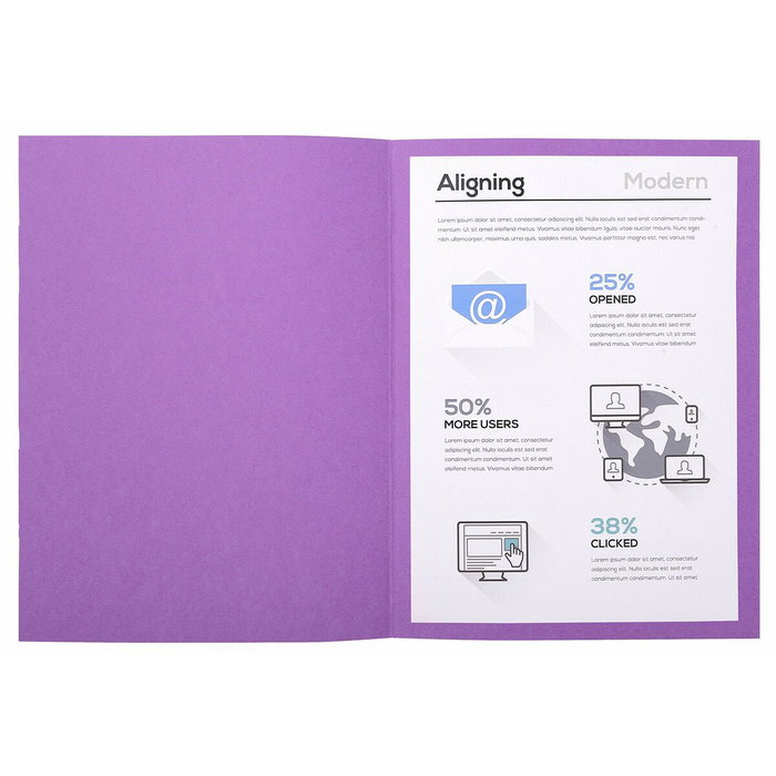 EXACOMPTA Subcarpetas Forever A4 Lila 220g Paquete de 100