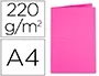 Exacompta Subcarpeta de cartulina reciclada DIN A4, 220 g/m², color Fucsia - Certificado Blue Angel