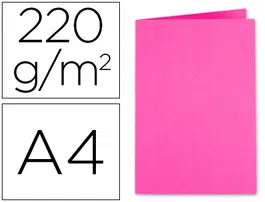 Exacompta Subcarpeta de cartulina reciclada DIN A4, 220 g/m², color Fucsia - Certificado Blue Angel
