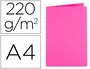 Exacompta Subcarpeta de cartulina reciclada DIN A4, 220 g/m², color Fucsia - Certificado Blue Angel