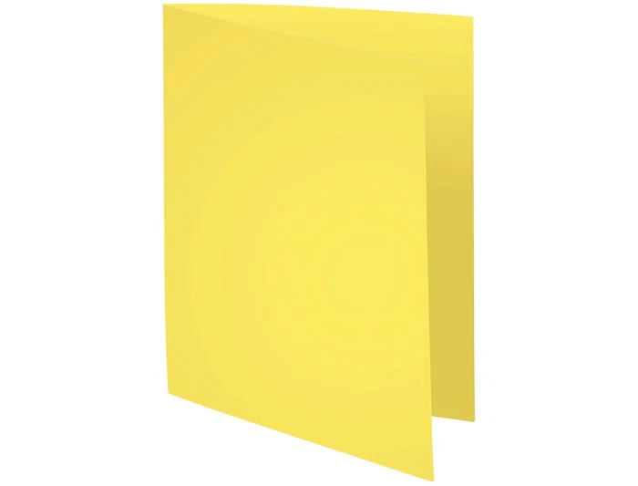 Exacompta Subcarpeta de cartulina reciclada certificada Blue Angel, DIN A4, color amarillo, 170 g/m²