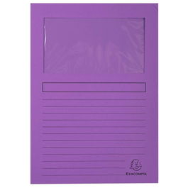 Exacompta Forever Con Ventana Subcarpeta A4 Violeta 120 gr -100U-
