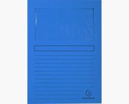 Exacompta Subcarpeta A4 Forever Con Ventana Azul Marino 120 gr -100U-