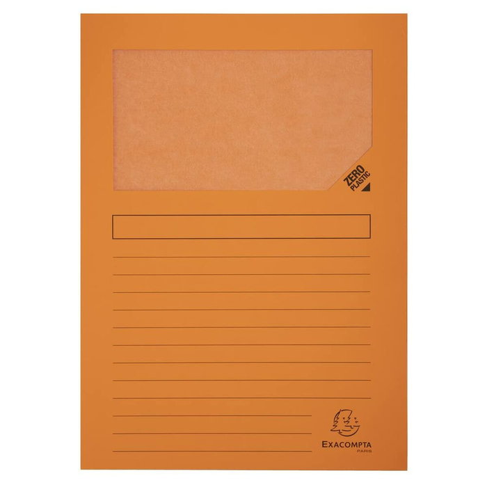 Exacompta subcarpetas a4 con ventana c/janela extensivel super colores surtidos 160 gr -50u-