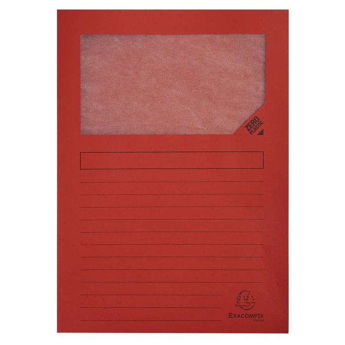 Exacompta subcarpetas a4 con ventana c/janela extensivel super colores surtidos 160 gr -50u-