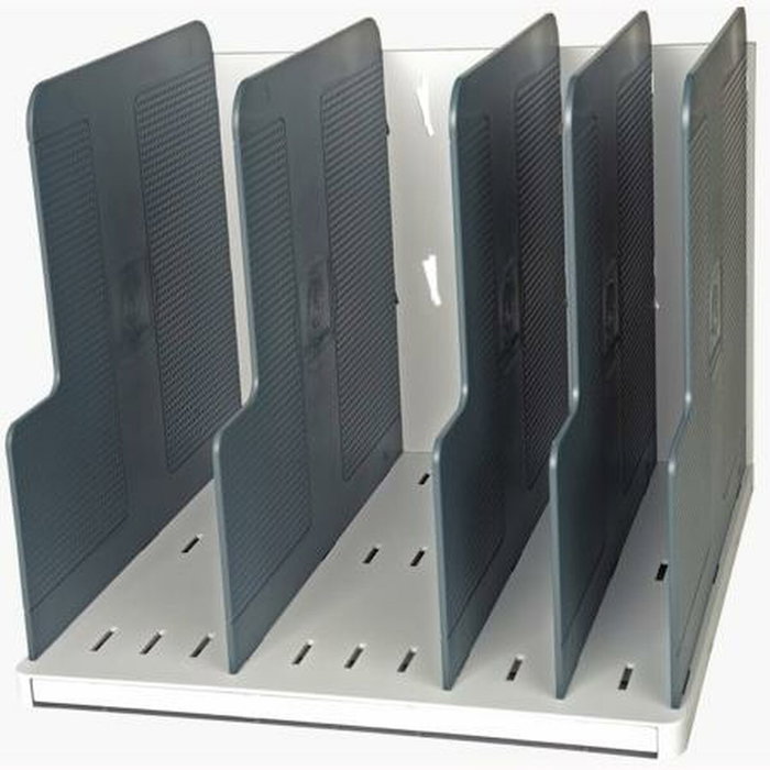 Exacompta MODULOTOP Clasificador Vertical con 5 Separadores A4+ Gris Claro/Gris Ratón Exacompta MODULOTOP Clasificador Vertical con 5 Separadores A4+ Gris Claro/Gris Ratón