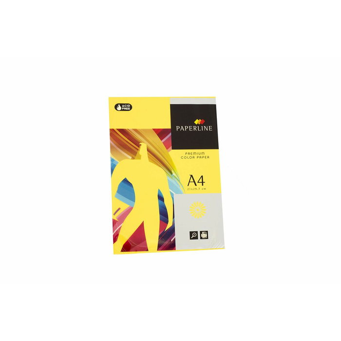 Fabrisa Papel A4 80g Amarillo Fuerte (Lemon) Paquete de 500 Hojas Fabrisa Papel A4 80g Amarillo Fuerte (Lemon) Paquete de 500 Hojas