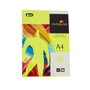 Fabrisa Papel A4 Verde Flúor 75g Paquete de 500 Hojas