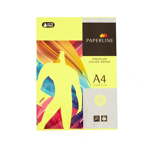 Fabrisa Papel A4 Amarillo Fluorescente 75g Paquete de 500 Hojas