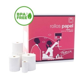 Fabrisa Rollos de Papel Térmico sin BPA 60x55x12mm (Pack de 10) inevitable
