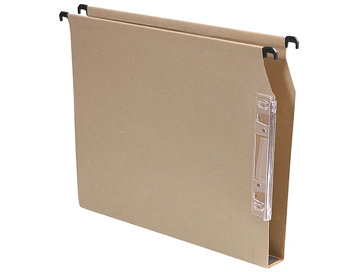 Gio Carpeta colgante fade DIN A4 visor lateral 250x330x30 mm cartulina kraft 230 g/m²