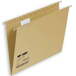 Fade Carpeta Colgante Visor Superior Kraft A4 con Etiquetas